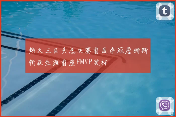 热火三巨头总决赛首度夺冠詹姆斯斩获生涯首座FMVP奖杯