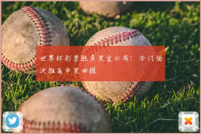 世界杯彩票胜负奖金公布：冷门场次推高中奖回报